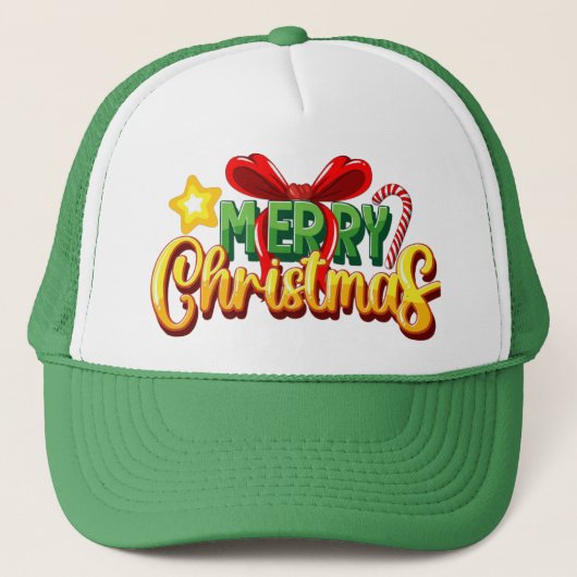 Casquette festive "Joyeux Noël" (Devant)