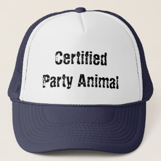 Casquette fêtard certifié
