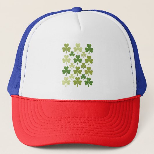 Casquette Fête de la Saint-Patrick Cœur Trèfle Chanceux Trèf (Devant)