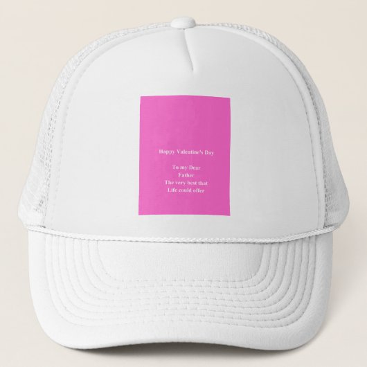 Casquette fête de la Saint Valentin (Devant)