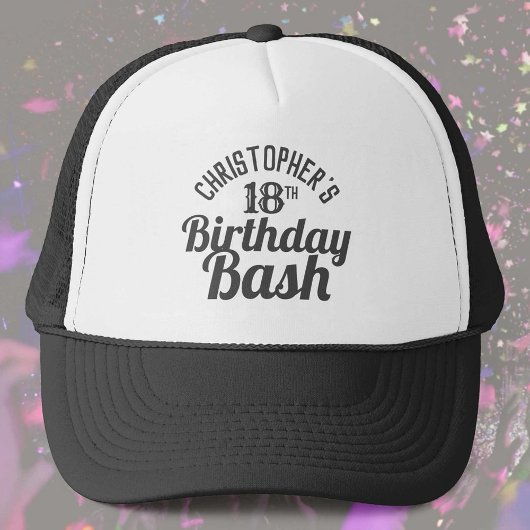 Casquette Fête de l'âge 18e anniversaire