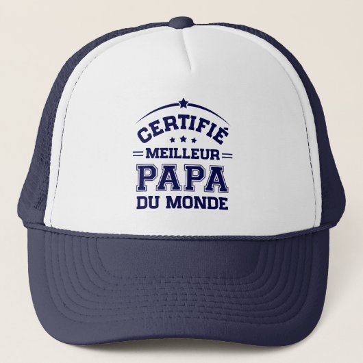 Casquette Fête des Pères - Meilleur Papa du Monde (Devant)