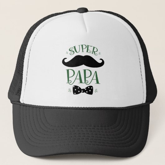 Casquette Fête des Pères - Super Papa (Devant)