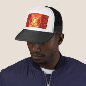 Casquette Feu Abstrait (En situation)