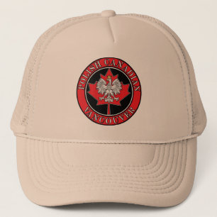 Casquette Feuille canadienne polonaise ronde de Vancouver