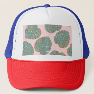 Casquette Feuille de Monstera : Motif Vintage tropical