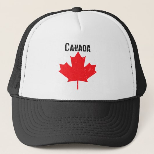 Casquette Feuille d'érable canadienne sale (Devant)
