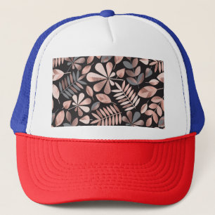 Casquette Feuilles d'automne élégantes : Pastel Géométrique