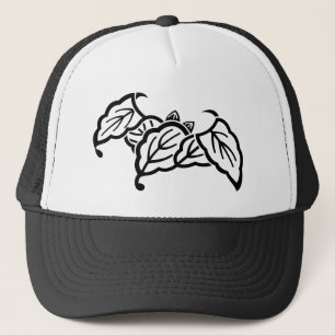 Casquette Feuilles de chêne en forme de chauve-souris ombrée
