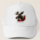 Casquette Feuilles de Érable Rouge d'Orignal (Devant)