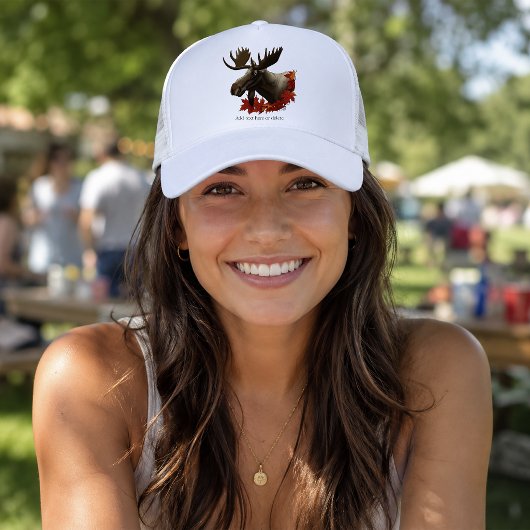 Casquette Feuilles de Érable Rouge d'Orignal