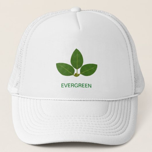 Casquette Feuilles de Laurier Vert Moderne (Devant)