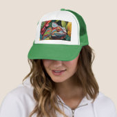 Casquette Feuilles Lizard et couleur (En situation)