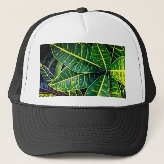 Casquette Feuilles verts (Devant)