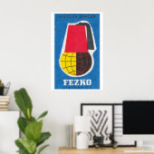 Casquette Fez Globale - Impression Matchbox - Mur  (Bureau à domicile)