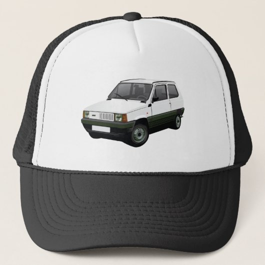 Casquette Fiat Panda 45 km1 blanc (Devant)