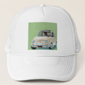 Casquette Fiat vert 500 (Devant)