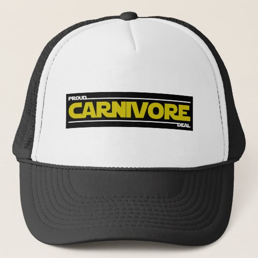 Casquette Fier Carnivore. Deal. (Devant)