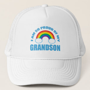 Casquette Fier de mes grands-parents arc-en-ciel de mon peti