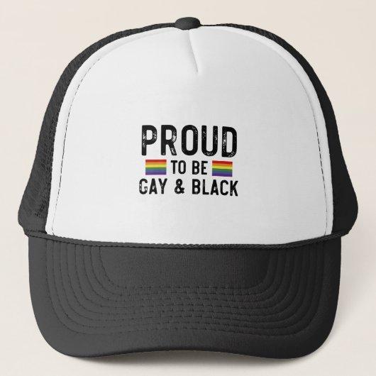 Casquette Fier D'Être Gay Et Black Pride Mois 2025 (Devant)