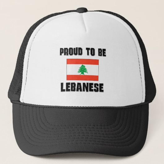 Casquette Fier d'être LIBANAIS (Devant)