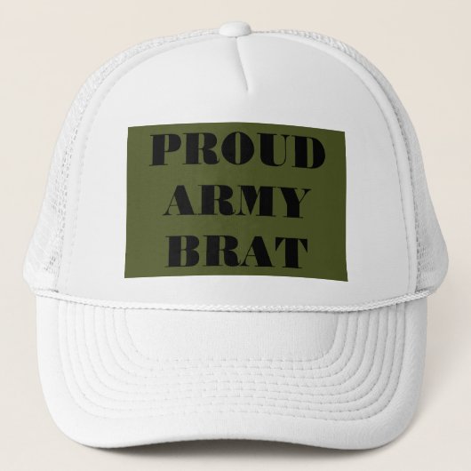 Casquette Fier d'être un enfant de l'armée (Devant)