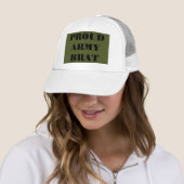 Casquette Fier d'être un enfant de l'armée (En situation)