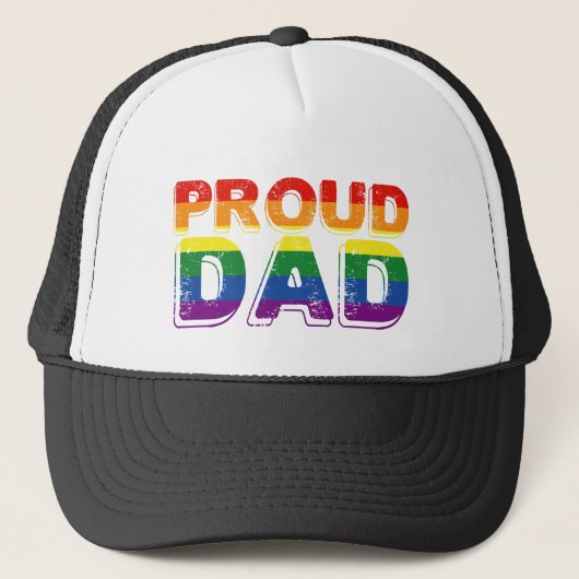 Casquette Fier papa LGBT Gay pride papa (Devant)