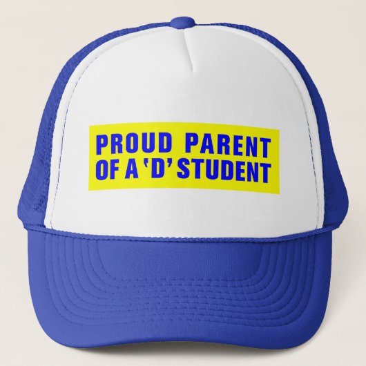 CASQUETTE FIER PARENT D'UN ÉTUDIANT "D" (Devant)