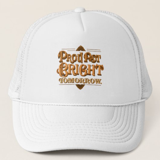 Casquette Fier passé brillant demain (Devant)