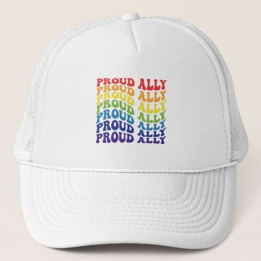 Casquette Fière Ally | LGBTQ | GAY PRIDE | Arc en ciel (Devant)