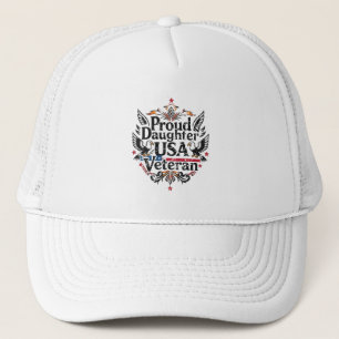 Casquette Fière fille d'un vétéran des États-Unis armée amér