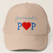 Casquette Fière Nouveau père d'un bébé garçon avec son nom (Devant)