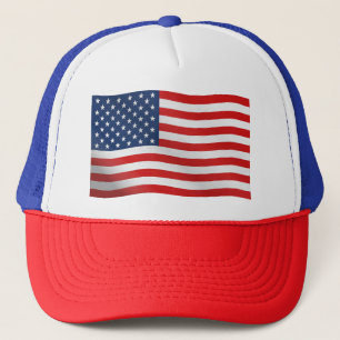 Casquette Fierté américaine rouge blanc bleu