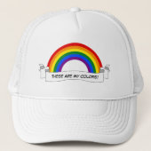 Casquette Fierté arc-en-ciel LGBT Mousepad (Devant)