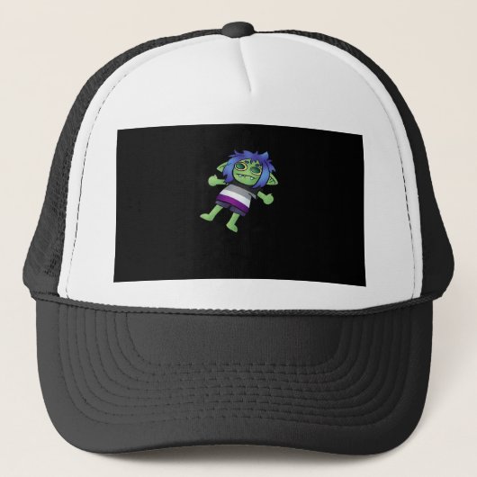 Casquette Fierté asexuée Goblincore Gobelin Classique (Devant)