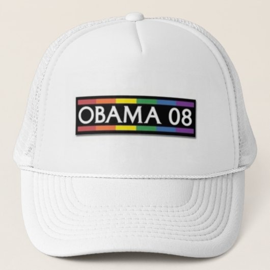 Casquette Fierté d'arc-en-ciel d'Obama (Devant)