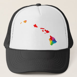 Casquette fierté hawaïenne. angoissée.