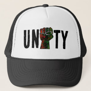 Casquette fierté noire drapeau rouge vert poing panafricain