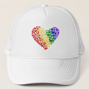 Casquette Fierté Papillon Coeur - LGBTQ+ Couleurs du drapeau