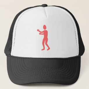Casquette Figure de boxe - rose tropicale