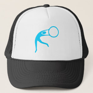 Casquette Figure de gymnastique rythmique - bleu ciel