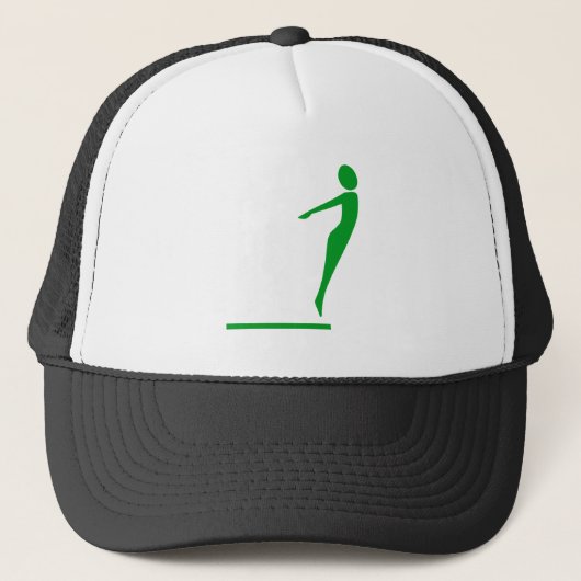 Casquette Figure de plongée - Vert herbe (Devant)