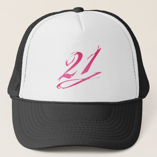 Casquette Fille 21e anniversaire (Devant)