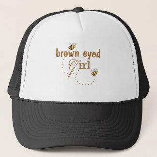Casquette fille aux yeux Brown