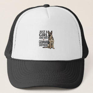 Casquette Fille Berger Allemand Gravure Vintage Amoureux des