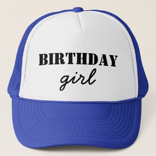 Casquette Fille d'anniversaire (Devant)