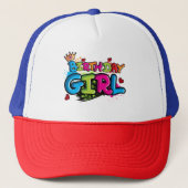 Casquette Fille d'anniversaire (Devant)