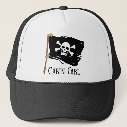 Casquette Fille de cabine de jolly roger (Devant)