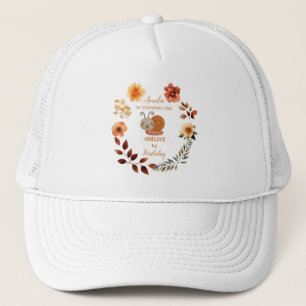 Casquette Fille fleur sauvage personnalisée 1er anniversaire